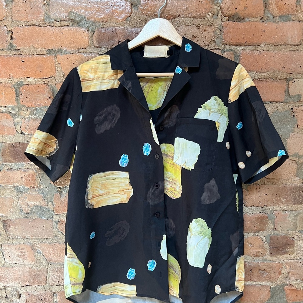 Black Patterned Men's Shirt